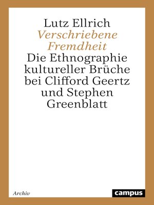 cover image of Verschriebene Fremdheit